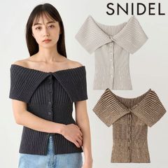 Lily Brown - snidel スナイデル チャンキーフリンジニット