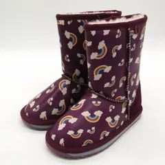 エミュー ブーツ 未使用 Rainbow Plum K12113 靴 シューズ キッズ 女の子用 K10/15サイズ パープル EMU Australiaのサムネイル