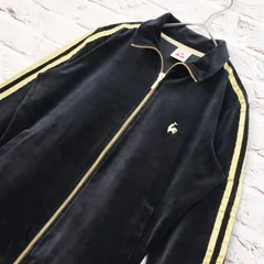 【ゴールドダブルジップ】ルコック le coq sportif ベロア トラックジャケット