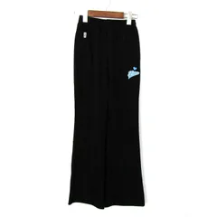 フィラ パンツ ボトムス ジャージ スポーツウエア キッズ 女の子用 150サイズ 黒×青 FILA 【中古】