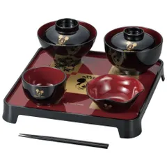 【新品・2営業日で発送】カノー漆器 ディズニー WA お食い初めセット 黒(女の子用) 16909