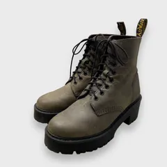 ☆Dr.Martensドクターマーチン☆８ホールレザーブーツ☆ヒール高☆厚底☆25ｃｍ☆Ｆ２４Ｍ
