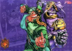 【中古】デスクマット 空条承太郎＆スタープラチナ ビジュアルマット 「一番くじ ジョジョの奇妙な冒険Part3 スターダストクルセイダース～やれやれだぜ～」 H賞