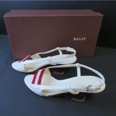 【得価限定品】Bally バイカラー バックストラップヒール パンプス/サンダル 靴