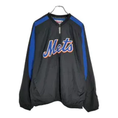 【MLB】メッツ 刺繍 プルオーバー ナイロンジャケット 紺 XL MLB】メッツ 刺繍 プルオーバー ナイロンジャケット 紺 XL