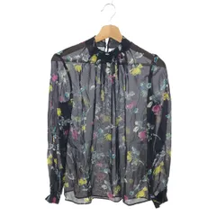 2025年最新】シルクフラワープリントネックギャザーブラウスの人気