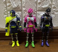 仮面ライダー　エグゼイド　ソフビ　フィギュア　三体セット　まとめ売り　中古