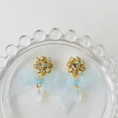 【限定1】幸せリボン ピアス イヤーカフ