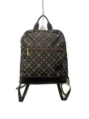 RUSSET　ラシット　リュックサック　デイパック　バックパック　ナイロン×レザー　モノグラム　総柄　ブラウン