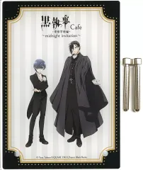 【中古】アクリルスタンド・アクリルパネル セバスチャン・ミカエリス＆シエル・ファントムハイヴ アクリルボード 「黒執事 -寄宿学校編- カフェ～midnight invitation～」