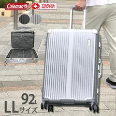 キャリーケース スーツケース コールマン 特大 LLサイズ 軽量 92L 92リットル 4輪 アルミフレーム アルミテ  修学旅行 旅行 TSAロック ダイヤルロック 丈夫 可愛い かっこいい 7～9泊 ALMITE PC100% 60001 海外旅行父の日