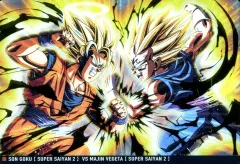 【中古】アニメ系トレカ 5-16[SR]：超サイヤ人2孫悟空VS超サイヤ人2魔人ベジータ