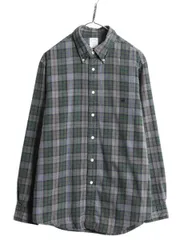 【お得なクーポン配布中!】 ブルックスブラザーズ チェック ボタンダウン シャツ メンズ L / 古着 ポロ コットン 長袖シャツ BD ワンポイント ロゴ刺繍 マルチカラー