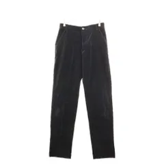 EMPORIO ARMANI (エンポリオアルマーニ) ベロア ジップアップ ストレートパンツ スラックス トラウザー ブラック VP7386のサムネイル