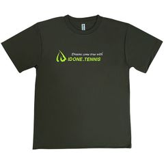 マテリアルスポーツ 正規代理店 ID one (アイディーワン)ドライＴシャツ TENNIS Dream アーミーグリーン インナー トップス スポーツ テニス ゴルフ ウェア 重ね着