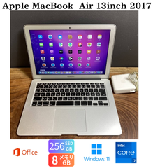 ［新品バッテリー］Apple MacBook Air 13inch 2017/Core i7 2.2GHz/メモリ8GB/SSD256GB/Windows11/Office 2021/478