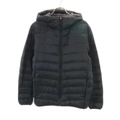 UNIQLO ユニクロ ウルトラライト シームレス ダウンパーカー M ブラック メンズ 古着