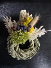 蛇の真菰しめ縄オブジェ「HEBI」 受注製作】蛇の真菰しめ縄オブジェ「HEBI」 立体・オブジェ MOKU