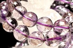 高透明◇上質 スーパーセブンアメジスト(エレスチャルアメジスト)　10.5mm　ブレスレット 1個売り パワーストーン 天然石 _BG5830-105