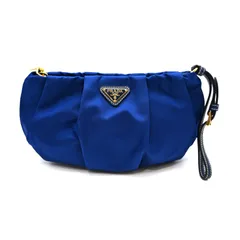 PRADA プラダ　ナイロン　ポーチ　ブルー 　(16957)