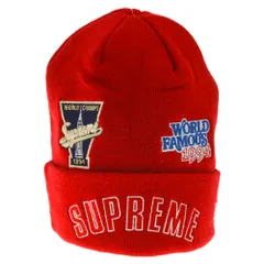 2023年最新】supreme ニット帽 赤の人気アイテム - メルカリ