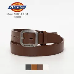 【新品・未使用】 ベルト レディース メンズ Dickies ディッキーズ ブランド 35mm 穴 多い いっぱい スーツ 幅広 フリーサイズ 八角 バックル かっこいい ジーンズ ビジネス おしゃれ 太め ダークブラウン 濃茶 DS0125C-CPZMRのサムネイル