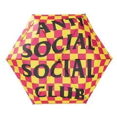 AntiSocialSocialClub (アンチソーシャルソーシャルクラブ) 折り畳み傘 カサ 傘 Photo Booth Umbrella Yellow×Pink