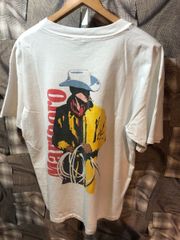 ヴィンテージ ★ Marlboro マルボロ カウボーイ 古着 90s ビビッド アート 白 Tシャツ 半袖 XL 古着 FK