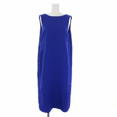 メゾンマルジェラ 4 Maison Margiela 4 16AW クレープ ノースリーブワンピース ひざ丈 40 M 青 ブルー S31CT0958 タグ付き /KHのサムネイル