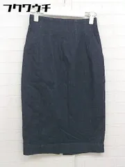 ◇ ROPE' ロペ バックジップ スリット 膝丈 タイト スカート サイズ36 ネイビー レディース  【中古】 【1112020008054】のサムネイル