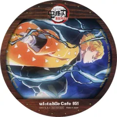 【中古】マグカップ・湯のみ 我妻善逸 コースター 「劇場版 鬼滅の刃 無限列車編×ufotable Cafe 第四期」 ドリンク注文特典