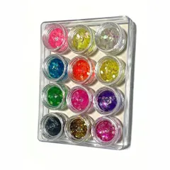 六角ホログラム 2mm  12色セット