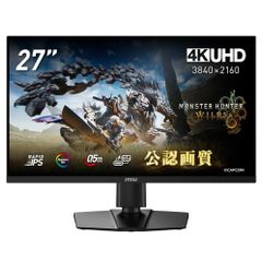 MSI ゲーミングモニター MPG 274URF QD 27インチ/4K/RAPID IPS/160Hz/0.5ms(GTG)/量子ドット/