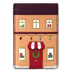 ケイトスペード カードケース katespade レザー お菓子の家 ストーン ジンジャーブレッド ハウス スモール スリム カードホルダー 名刺入れ 定期入れ パスケース マルチ KJ072
