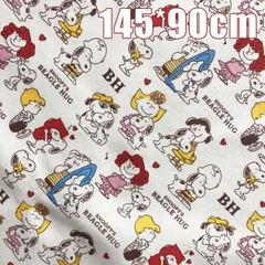 スヌーピーキャラクター 帆布 生地 ハンドメイド かわいい 布地 エコバッグ