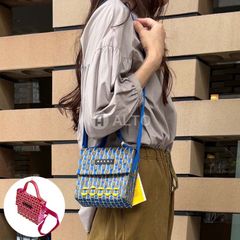 ☆2025春夏物モデル☆MARNI KIDS マルニ キッズ M01481 M00IW ショルダーバッグ JOY BAG MACRO かごバッグ ハンドバッグ ★選べる2カラー ブルー・ピンク★大人もOK★