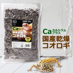 国産 乾燥コオロギ カルシウムプラス 100g 爬虫類用 日本飼育のフタボシコオロギ SMILE PET CLUB　メール便発送
