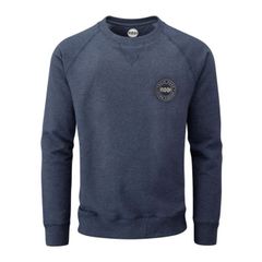 MOON Crew Neck Sweat Indigo Marl  ムーン クルーネック スウェット インディゴ ブルー [15-205-085]