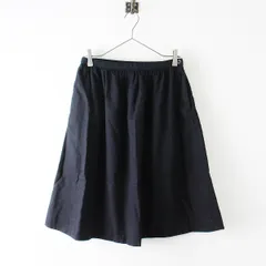 MHL. MARGARET HOWELL マーガレットハウエル コットンウール ギャザースカート 2/ブラック【2400012514676】