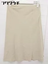 ◇ KUMIKYOKU 組曲 膝丈 フレア スカート サイズ1 ベージュ レディース  【1106240022389】