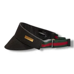 GUCCI グッチ　サンバイザー　イタリア製 Yahoo!オークション -「サンバイザー」(グッチ) (く)の落札相場
