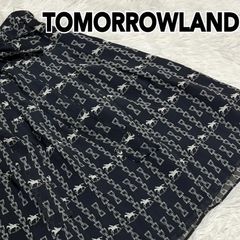 TOMORROWLAND トゥモローランド 膝丈 フレアースカート シルク100% 日本製