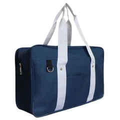 スクールバッグ 学生 トートバック シンプル ユニセックス ボストンバック サブバック 高校生 中学生 バック 多機能 定番 通学 塾 スクール (ネイビー) [ネイビー]