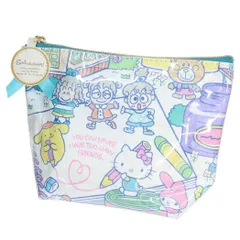 【メール便】サンリオキャラクターズ コスメポーチ ポーチ ラッピンググリーン サンリオ 丸眞 化粧ポーチ 小物入れ キャラクター グッズ