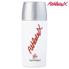AthleteX 애슬리트 엑스 썬 프로텍트 50+ 선스크린 유액 스포츠 화장품 워터프루프 자외선 케어 ATXFH000 무향료 무착색 무광물유