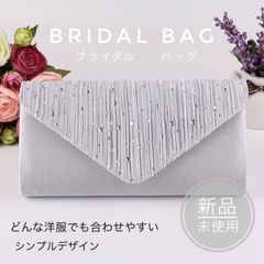 クラッチバッグ シルバー 結婚式 二次会 パーティー 披露宴