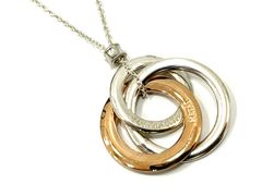 TIFFANY&Co.ティファニー インターロッキングサークル 3連 ネックレス