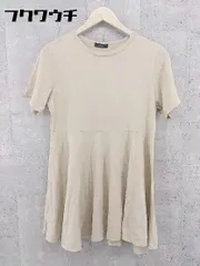 ◇ merlot メルロー 半袖 ミニ チュニック ワンピース ベージュ系 レディース 【中古】 【1002801122812】のサムネイル