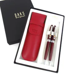 赤字覚悟 DAKS Simpson ネイビー ボールペン 本体 ケース付き Amazon | DAKS SIMPSON シャープペン&ボールペンセット ケース