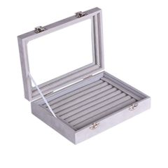 【人気商品】ベルベット調 ジュエリーケース 指輪ボックス リングディスプレイボックス SPIEA アクセサリー収納ケース